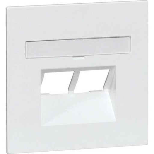 Peha - Einsatz/Abdeckung für Kommunikationstechnik Abdeckung alu D 20.610.702 UAE/2NA für UAE-Dose 2Term