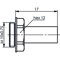 Telegärtner - Koax-Steckverbinder Kabelabfang cr 100021321 G1 (RG-58C/U) − 5 Stück