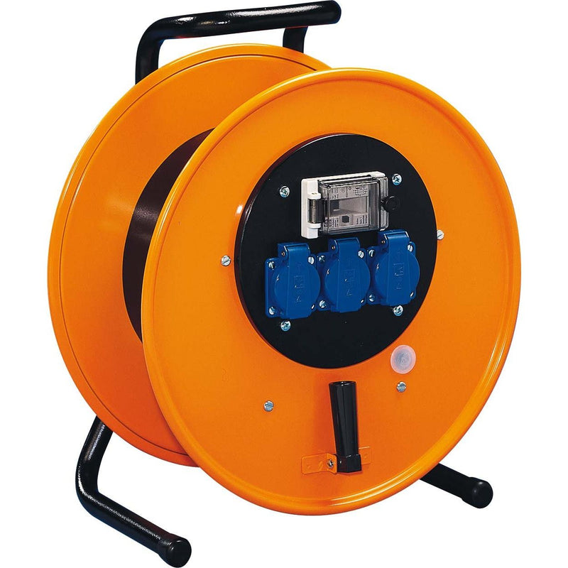 Schill - Kabeltrommel Stahlblech-Kabeltrommel HT 381.FI.MD3 m. FI und Steckdosen