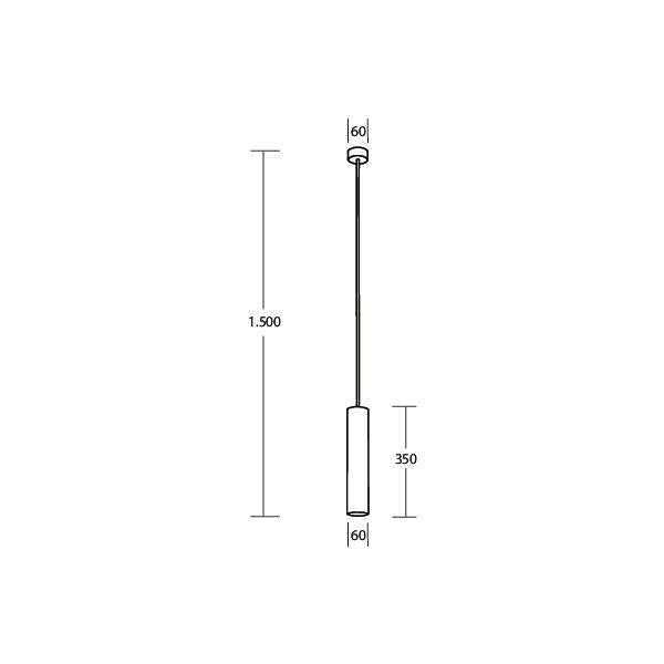 Brumberg Leuchten - Decken-/Wandleuchte Pendelleuchte 1x GU10 57417170