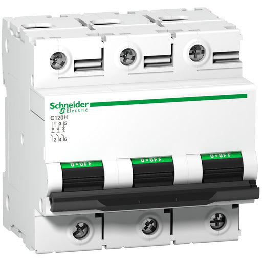 Schneider Electric - Leitungsschutzschalter A9N18468 C120H, 3P, 80A