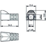 Telegärtner - Knickschutz Knickschutztülle 100001152 RAL 6018, d 7,0 mm − 100 Stück