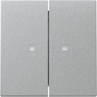 Gira - Abdeckung/Bedienelement für Installationsschalterprogramme Wippe 2f Kontrollf. 363126 F Alu