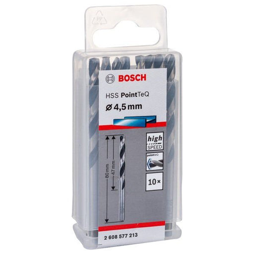 Bosch - Bohrer Metallspiralbohrer HSS 2608577213 PointTeQ DIN 338 4,5