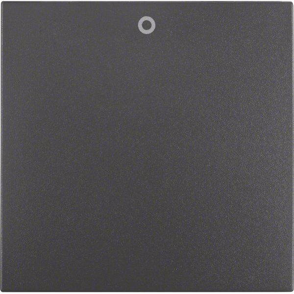 Berker - Abdeckung/Bedienelement für Installationsschalterprogramme Wippe anth matt 16221606 mit Aufdruck 0