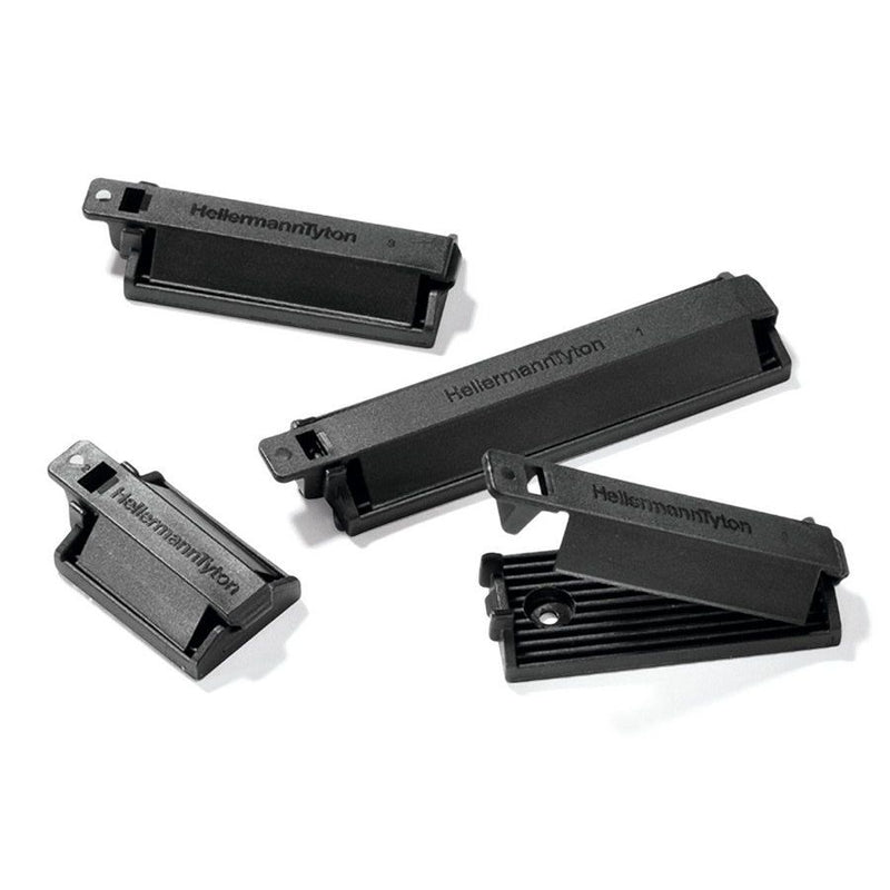 HellermannTyton - Befestigungsschelle für Kabel/Rohre Flachbandkabelhalter FKH25-HIR-BK-C1 − 2000 Stück