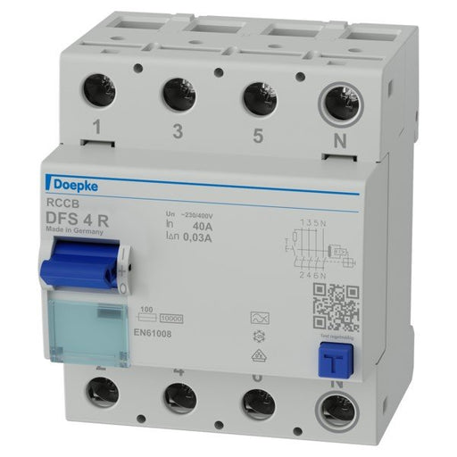 Doepke - Fehlerstrom-Schutzschalter FI-Schalter DFS4 040-4/0,03-A R