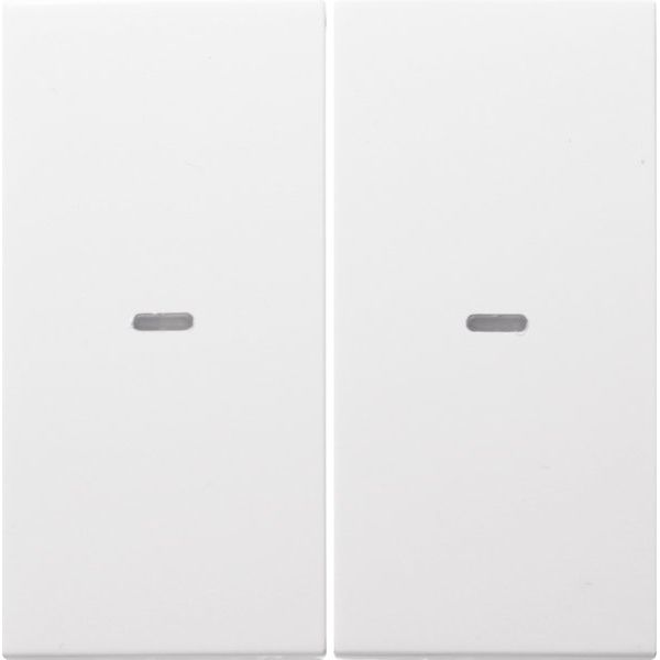 Berker - Abdeckung/Bedienelement für Installationsschalterprogramme Tast-Abdeckung 2f. pws 80960389