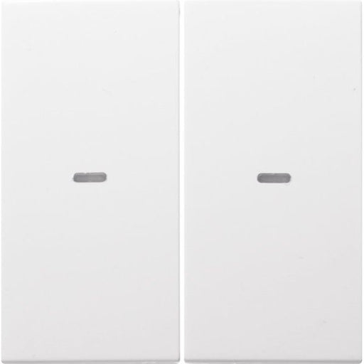 Berker - Abdeckung/Bedienelement für Installationsschalterprogramme Tast-Abdeckung 2f. pws 80960389