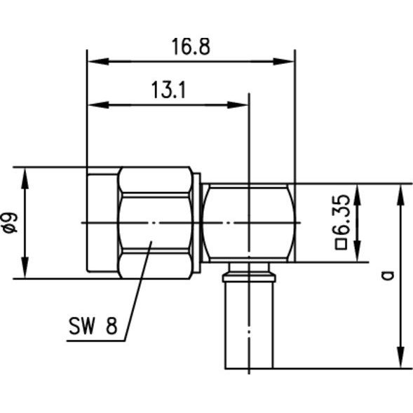 Telegärtner - Koax-Steckverbinder SMA-Kabelwinkelstecker CR 100024632 AU, G3 (RG178B/U) − 5 Stück