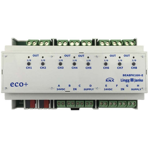 Lingg&Janke - Bussystem-Kombi I/O Gerät Binär-Ein/-Ausgang eco+ BEA8FK16H-E 8-fach 230VAC/DC 16A