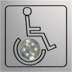 Elcom - Funktionsmodul für Türkommunikation Sondertastermodul STM-100 bel.,Rollstuhlfahrer