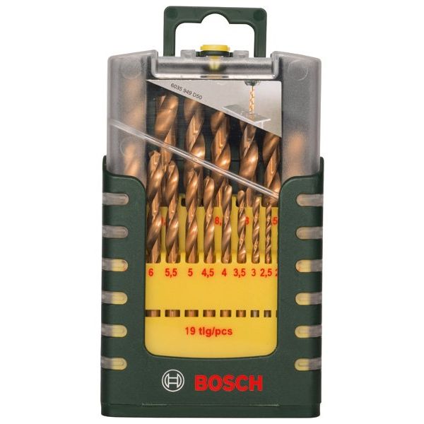Bosch - Bohrer-Set 19-teiliges 2607017152 HSS-TiN-Metallbohrer