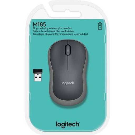 Logitech - Computermaus Maus Wireless M185 gr USB,1000dpi