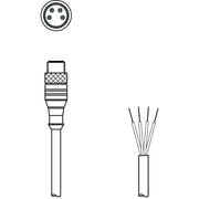 Leuze - Konfektioniertes Sensor-Aktor-Kabel Anschlussleitung KS U-M8-4A-P1-020