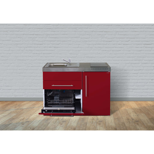 Stengel - Mini-Küche Miniküche Premiumline MPGSBR120GSGKFreBli Bordeauxrot