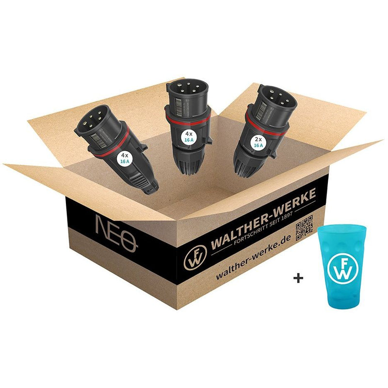 Walther Werke - CEE-Anbausteckdose (IEC 60309) CEE NEO Aktionspaket FW022024NP