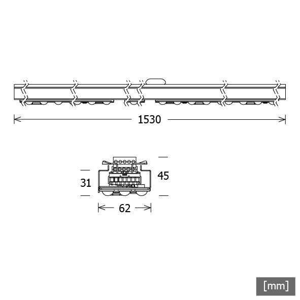 LTS Licht&Leuchten - Lichtleiste LED-Lichteinsatz ALA-L 011.840.1530 840