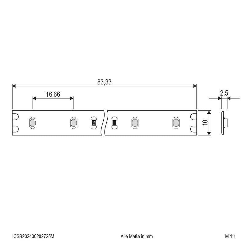 EVN Lichttechnik - Lichtschlauch/-band LED-Strip ICSB202430282725M 25m 2700K IC 24VDC