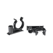 HellermannTyton - Befestigungsklammer Wellrohrhalter 151-00010(500) schwarz − 500 Stück