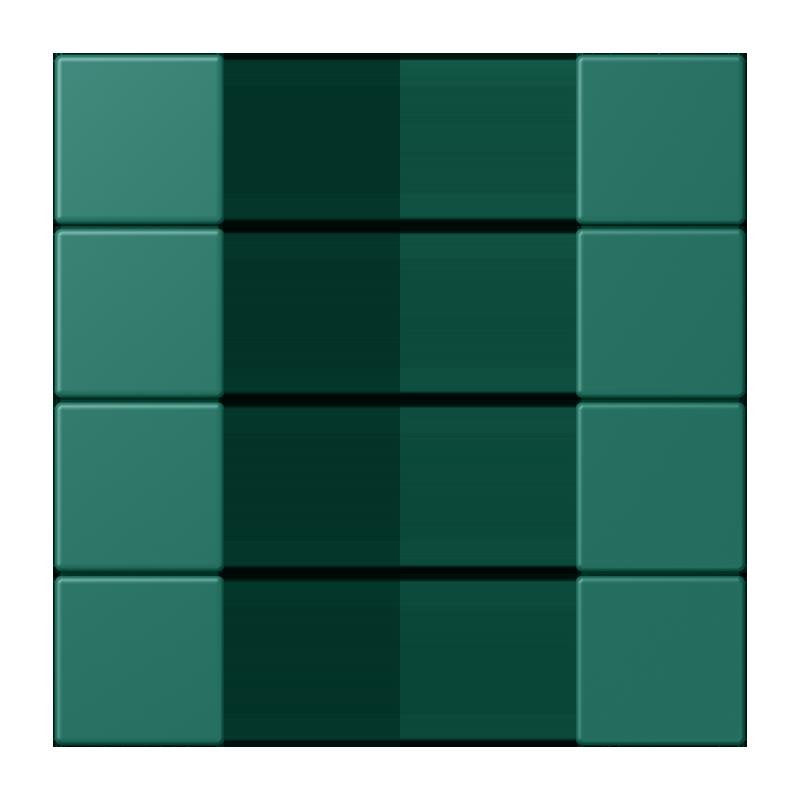 Jung - Abdeckung/Bedienelement für Installationsschalterprogramme Tastensatz 4fach LC 504 TSA 216 vert anglais