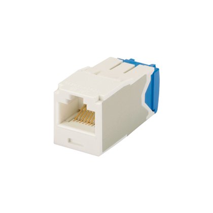 Panduit - Modularer Steckverbinder Mini-Com Module Cat6A CJ6X88TGAW-24 UTP arktisweiß − 24 Stück