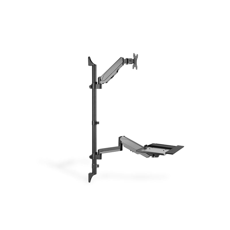 DIGITUS - Halterung für Audio-/Videosysteme Steh-/ Sitz-Arbeitsplatz DA-90372 sw