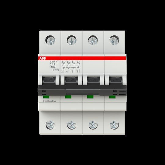 ABB Stotz S&J - Leitungsschutzschalter Sicherungsautomat S204MT-D13 10kA, 13A, 4P
