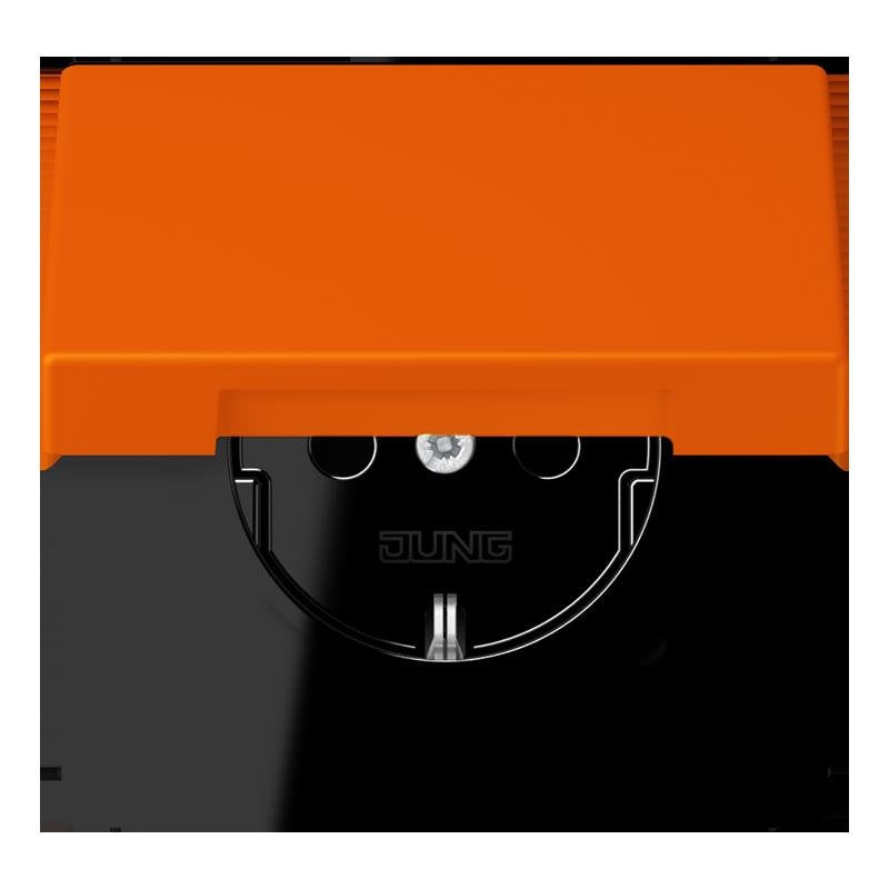 Jung - Steckdose SCHUKO Steckdose LC 1520 BFKIKL 224 orange (32080)