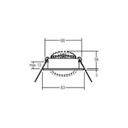 Brumberg Leuchten - Downlight/Strahler/Flutlicht LED-Einbaustrahler 230V 40469223 3000K, chrom