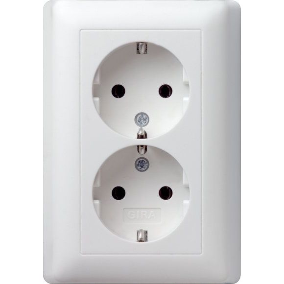 Gira - Steckdose Schuko-Doppelst.dose rws 078004