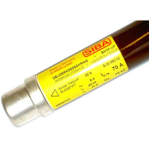 Siba - Mittel-/Hochspannungssicherung HH-Sicherungseinsatz 3001213.125 125A TB 6/12kV