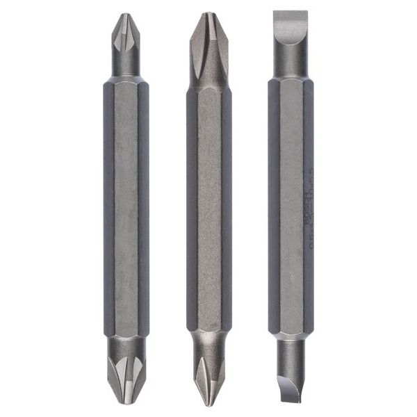 Bosch - Bit-Set Doppelklingenbit-Set, 2607001745 3-teilig PH1 PZ1 S