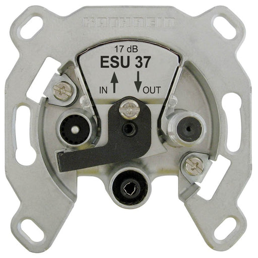 Kathrein - Antennensteckdose Einkabel-Steck ESU 37 3fach Durchgang 17dB − 10 Stück