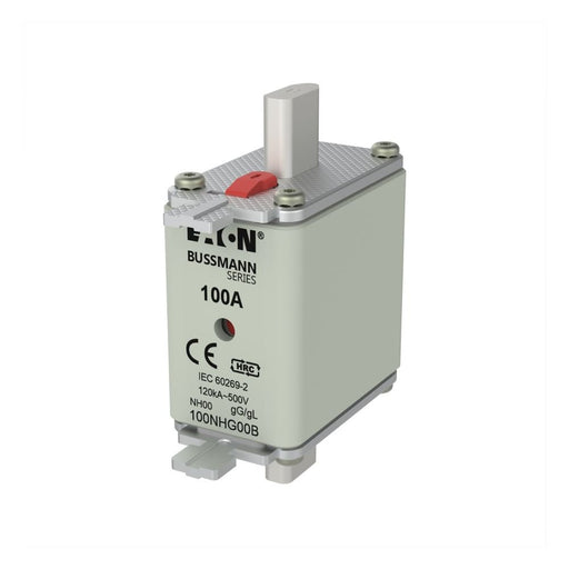 Eaton - Messersicherung Sicherungseinsatz Nieders. SICHERUNG #100NHG00B 100A AC 500V 120kA − 3 Stück