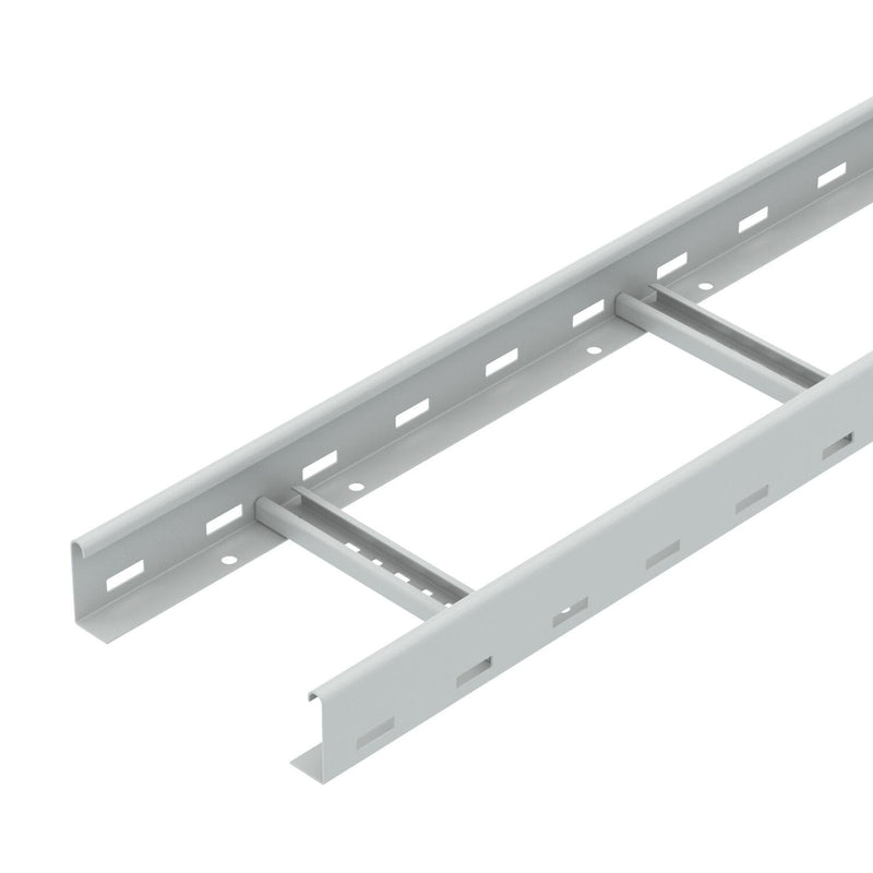 OBO Bettermann - Kabelleiter LG 620VS6FSK LGR gelocht,m.VS-Sprosse − 6 Meter