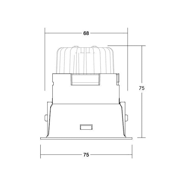 Brumberg Leuchten - Downlight/Strahler/Flutlicht LED-Einbaustrahler 230V 39173727 2700K