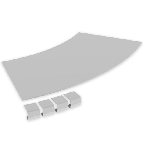 Unex - Deckel Bogen für Kabeltragsystem Abdeckung Flachbogen 67315-44 45 Grad 300 R600