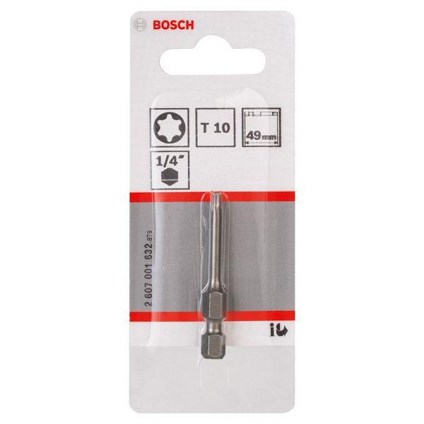 Bosch - Bit Schrauberbit Extra-Hart 2607001632 T10, 49 mm, 1er-Pack