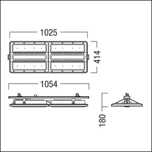 Zumtobel Group - Hallen - Reflektorleuchte LED - Hallenleuchte CR2PL L35k #42936395 840