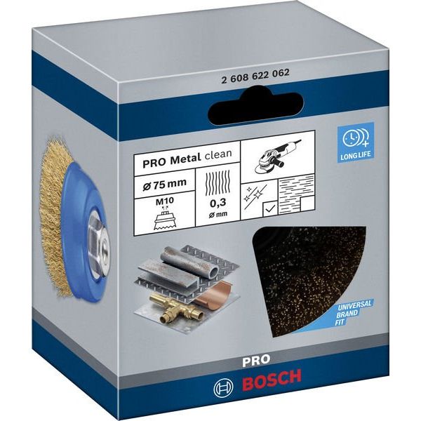 Bosch - Rotierende Drahtbürste PRO Multi Material clean 2608622062 Topfbürste 75 x 0,3