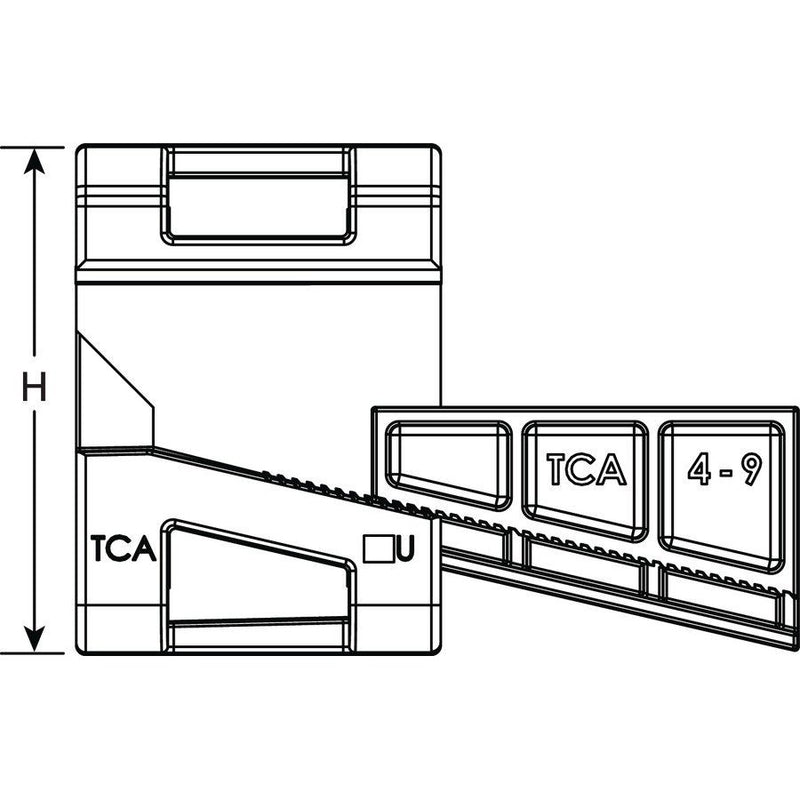 HellermannTyton - Befestigungssockel und -element für Kabelbinder Trägerklemme BeamClamp #151-00823 C-PA6GF30-BK  − 200 Stück