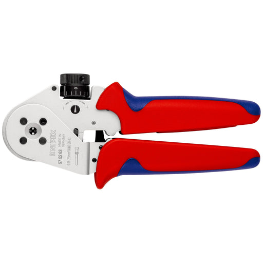 Knipex - Presswerkzeug Kabelschuhe/Verbinder, Aderendhülsen, Schirmanschluss Vierdornpresszange 97 52 63 180mm