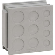 Icotek - Kabeleinsteckstutzen Kabeldurchführungstülle KT-DT3 GRAU 4x6,5 3x9,5 3x11,3 − 10 Stück