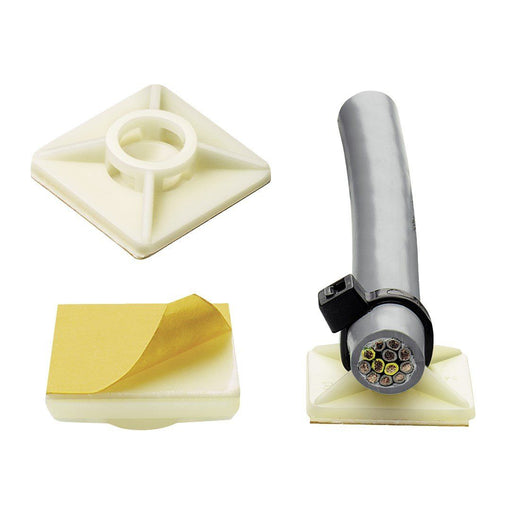 Murrplastik - Befestigungssockel und -element für Kabelbinder Klebehalter KH 1 − 100 Stück