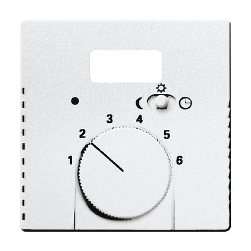 Busch-Jaeger - Abdeckung/Bedienelement für Installationsschalterprogramme Zentralscheibe alu/si 1795 TA-83 Temp.Regl.m.Nachtabs