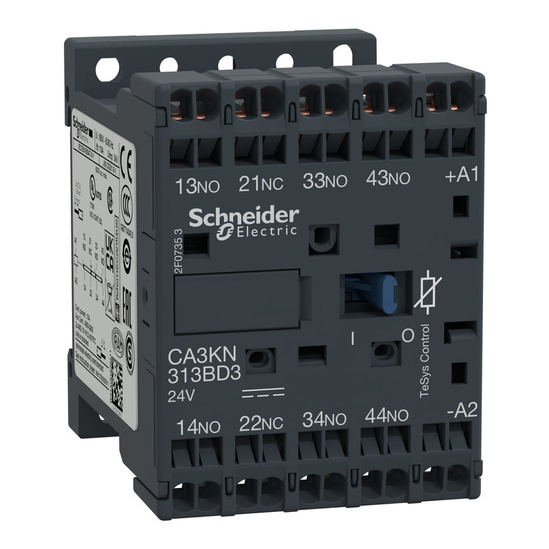 Schneider Electric - Hilfsschütz, Relais Hilfsschütz CA3KN313BD3 3S, 1Ö, 24V DC