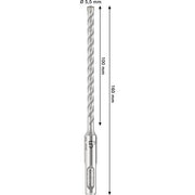 Bosch - Bohrer PRO SDS plus-5X 2608707231(VE10) Hammerbohrer 5,5 x