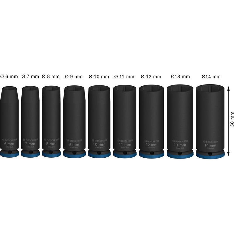 Bosch - Steckschlüsselset PRO Impact 2608003035 Steckschlüsselsatz