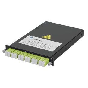 Telegärtner - System-Patchpanel LWL HD3-ES Spleiß-Modu 100022379 0,5HE 6xLC-D OM5